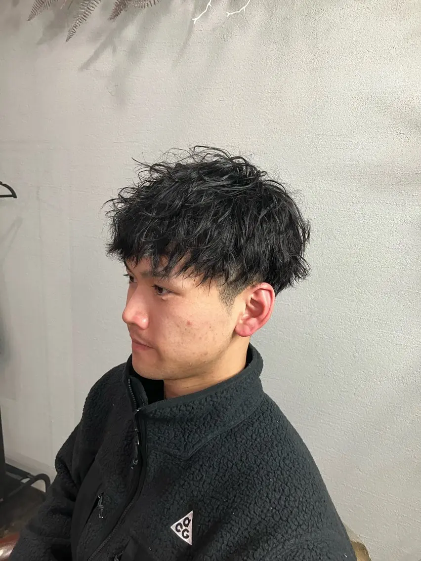 ショート パーマ メンズカット/パーマ ハヤシのヘアスタイル
