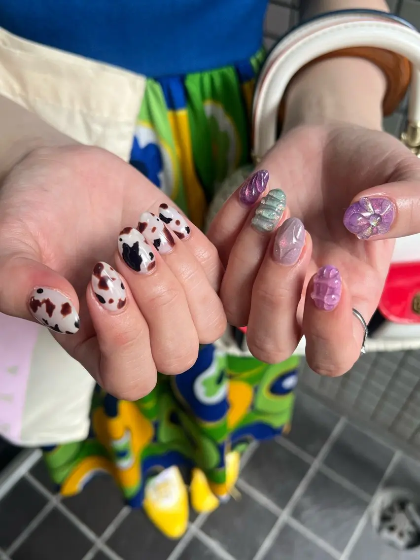 ネイル ハンドネイル Hata nail 🎀個性派ニュアンスのネイルデザイン