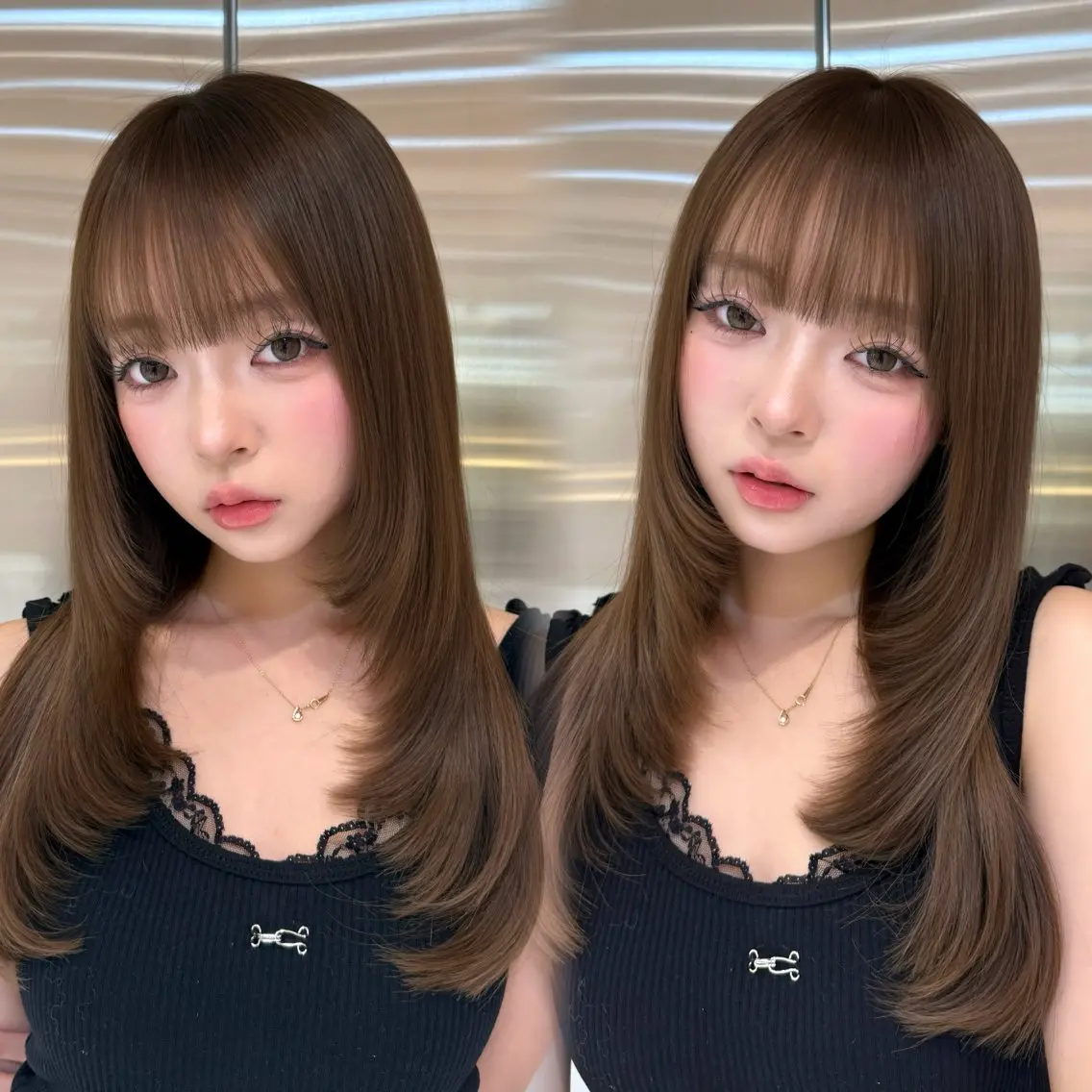 ご新規様限定🖤✨カット +プレミアムWカラー+髪質改善2stepトリートメント【超音波アイロン付き】の写真
