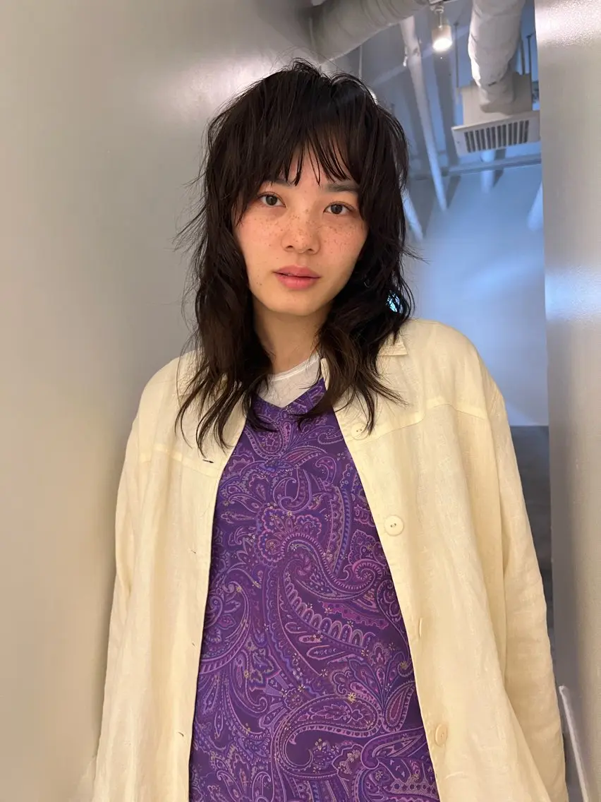 ミディアム カラー カット ヘアカラー 鈴木 三保のヘアスタイル