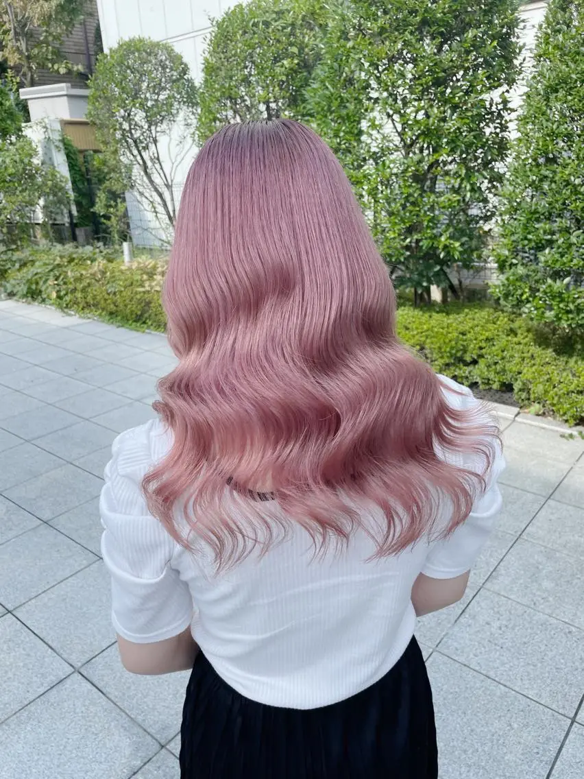 【ブリーチしたくない方♡】ブリーチなしダブルカラー➕高補修シャンプー➕高補修2Stepトリートメント💓✨の写真