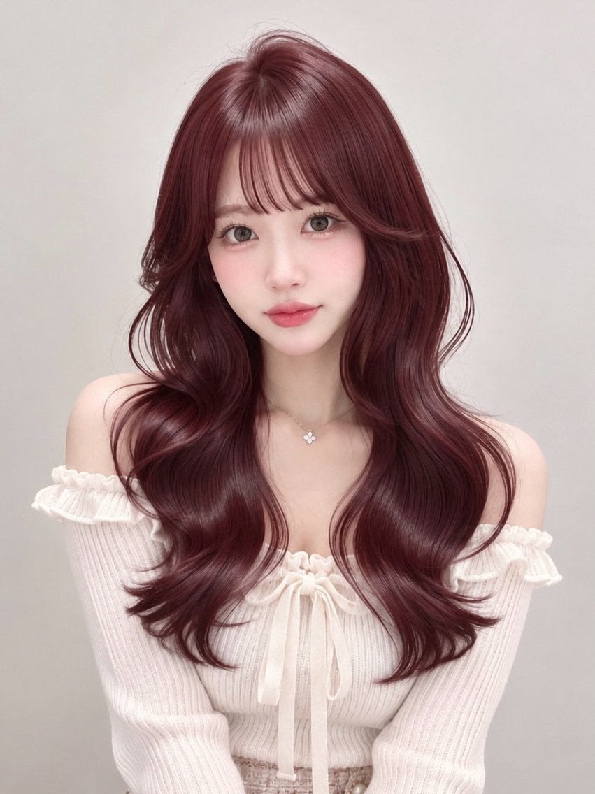 ロング カット ヘアカラー 暖色/大人可愛いボブ /Ririka🎀のヘアスタイル