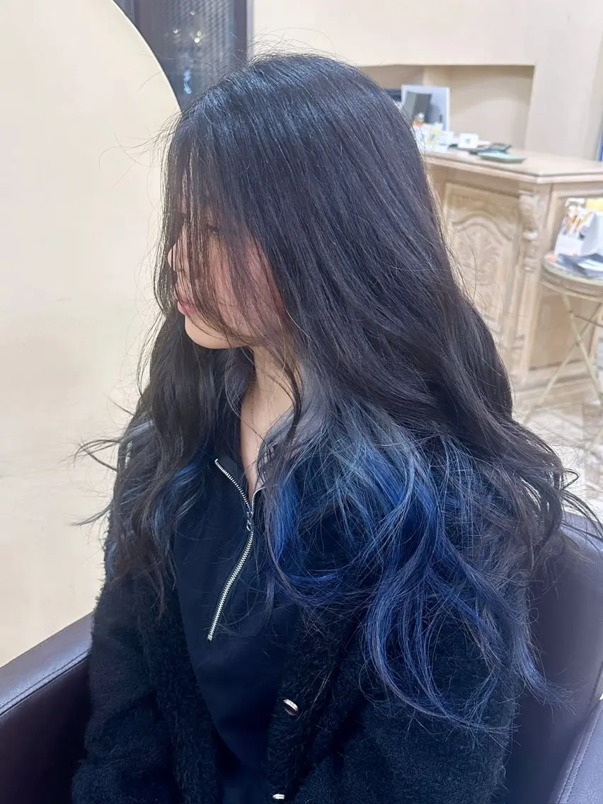 ロング さ りのヘアスタイル