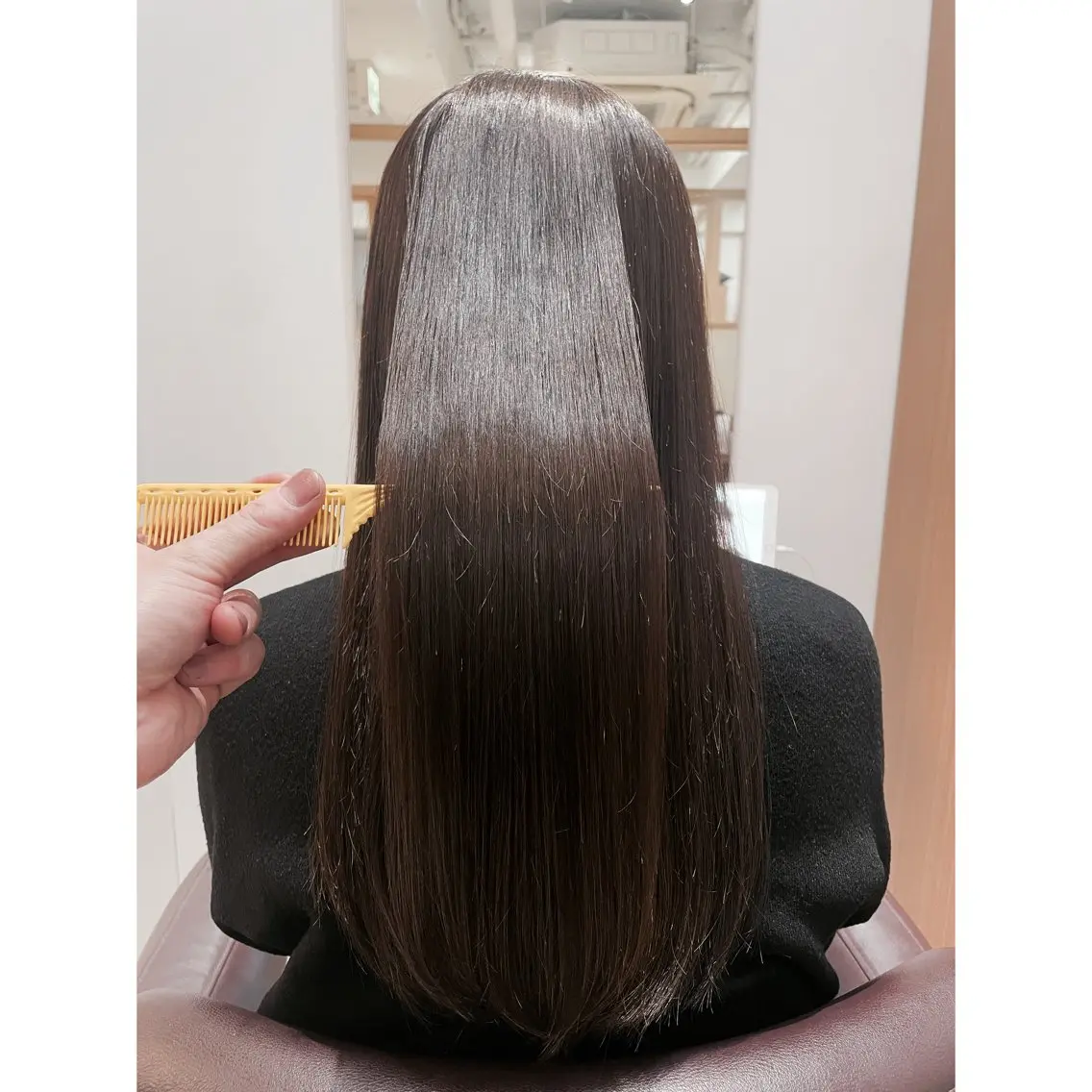 ロング ボブ ハイライト 髪質改善 レイヤーカット 縮毛矯正 🌟髪質改善 平本雄大🌟のヘアスタイル