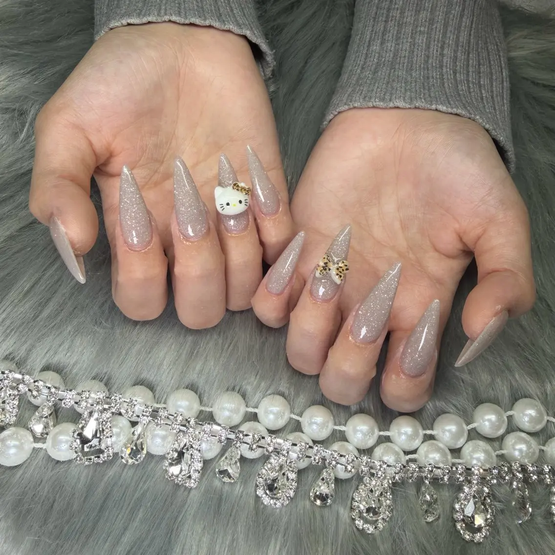 ネイル フレンチネイル ジェルネイル 韓国ネイル ロングネイル マグネットネイル ハンドネイル Nail Salon Growのネイルデザイン