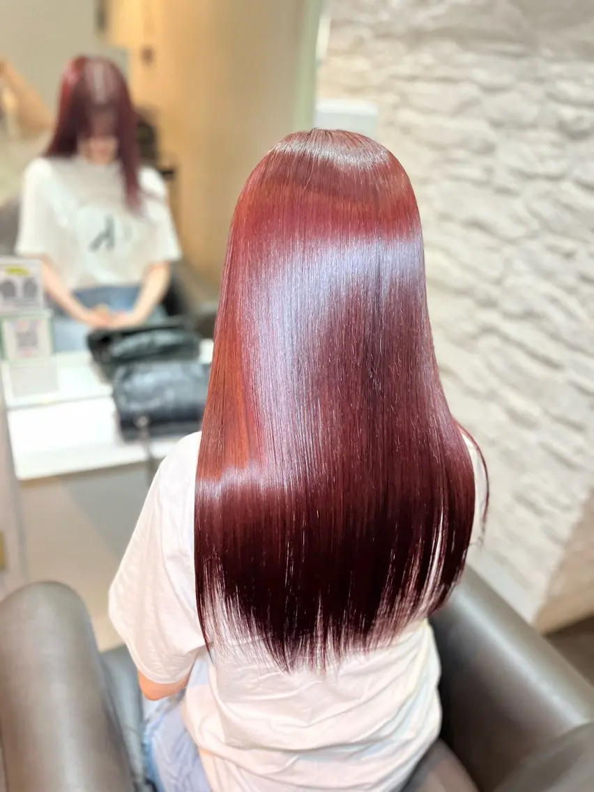カラー 韓国レイヤー艶カラー HAYATOのヘアスタイル