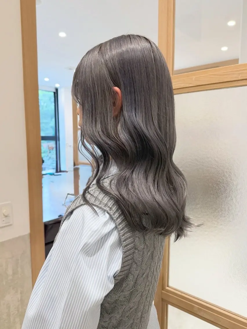 セミロング カット ヘアカラー トリートメント 𓍯柔らかhair 𓍯 yukinoのヘアスタイル