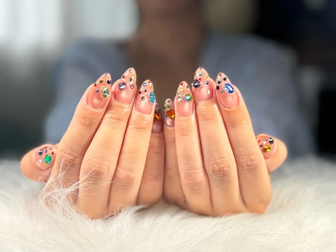 ネイル マグネットネイル ワンカラーネイル ハンドネイル hikari Lilu⭐️𓂃꙳⋆のネイルデザイン