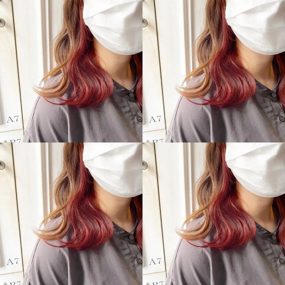ロング カラー インナーカラー あさだ しゅうたろうのヘアスタイル