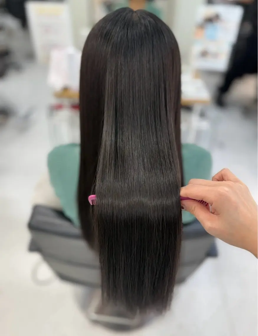 ロング 縮毛矯正 トリートメント 榎本雪来⛄️ メンズカット✂️のヘアスタイル