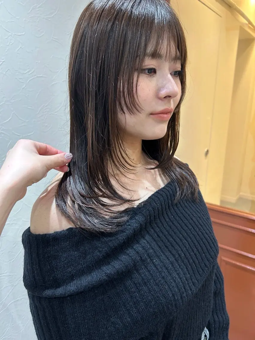 セミロング rena/伏見/ 似合わせカット⸝⋆のヘアスタイル