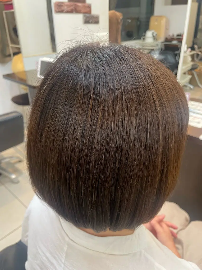 セミロング ヘアカラー トリートメント Riko 🎀🍪のヘアスタイル