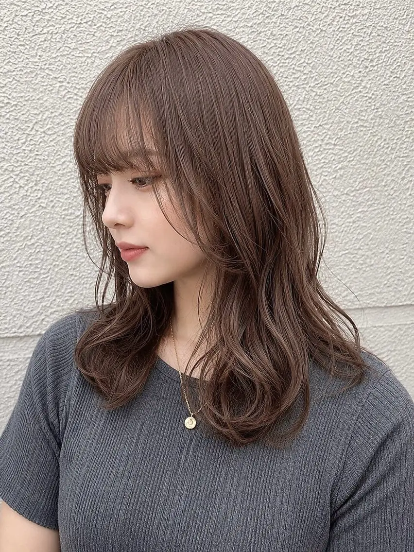 セミロング Raito 博多艶カラー縮毛矯正のヘアスタイル