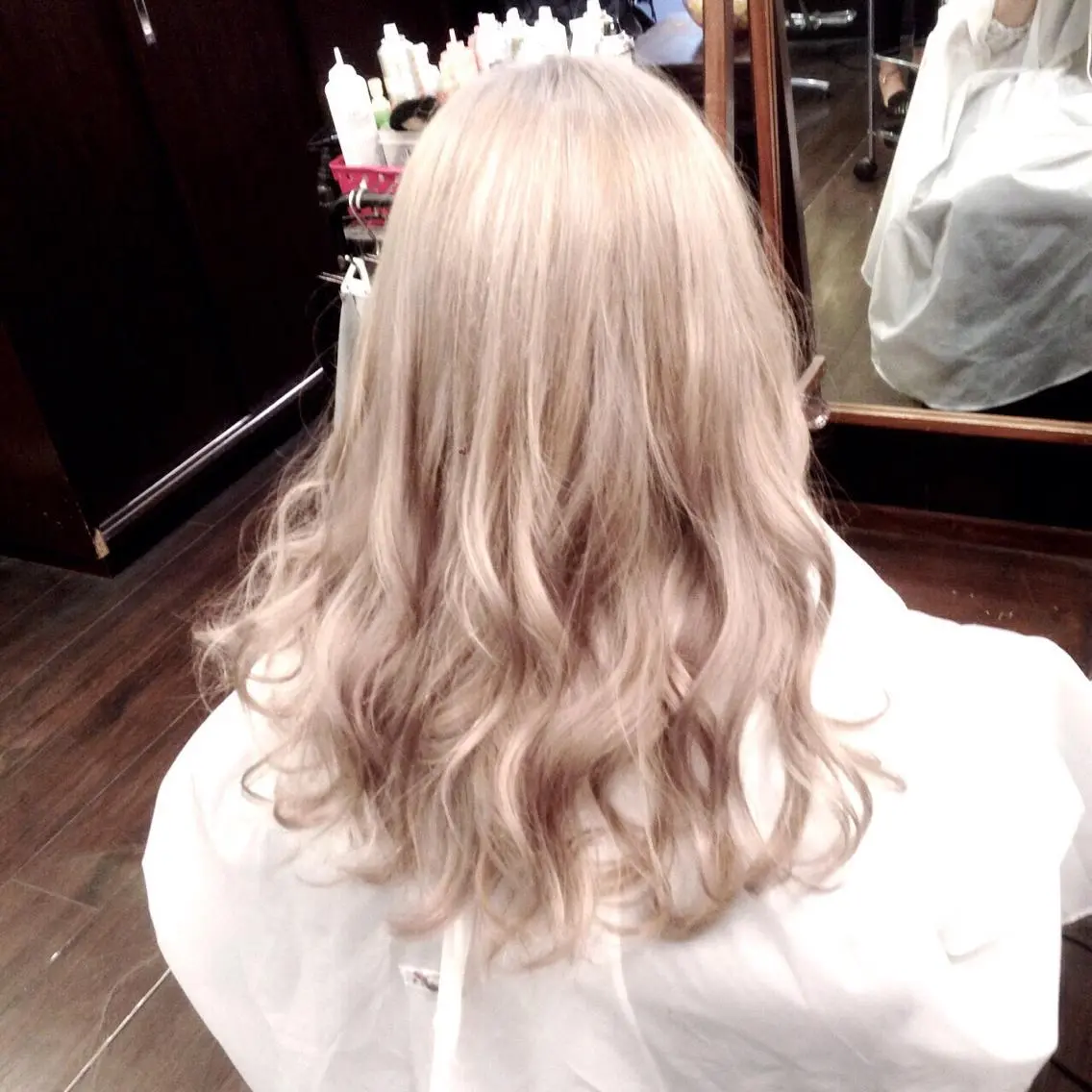 ロング カラー 色落ちまでキレイに! !女性サロンのヘアスタイル