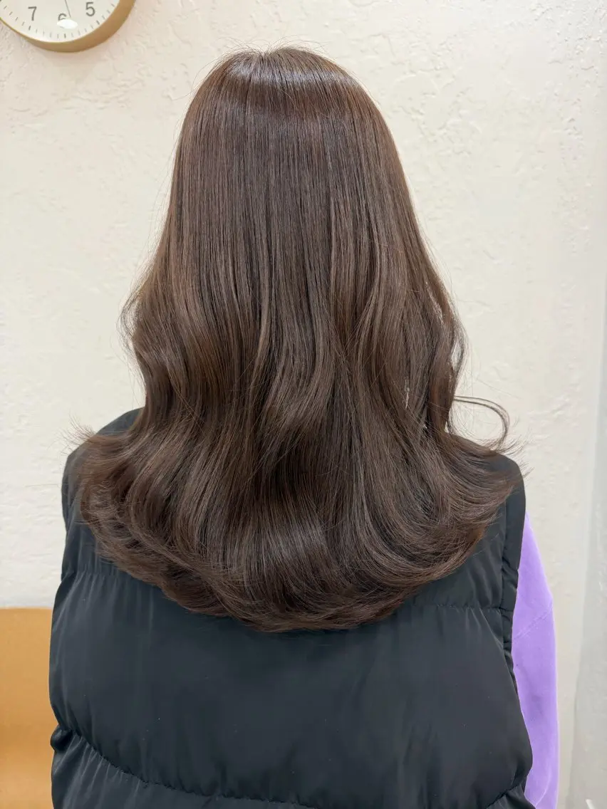 セミロング カラー ヘアアレンジ ベージュカラー カット ヘアカラー トリートメント Aloa透明感ヘア ♡kanami♡のヘアスタイル