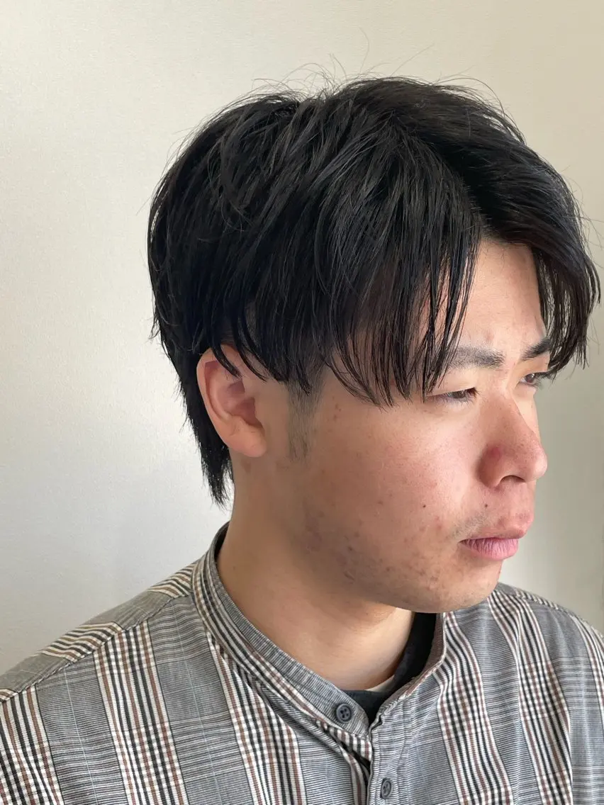 メンズ カット レイヤーモデル募集/ 青木亮太郎のヘアスタイル