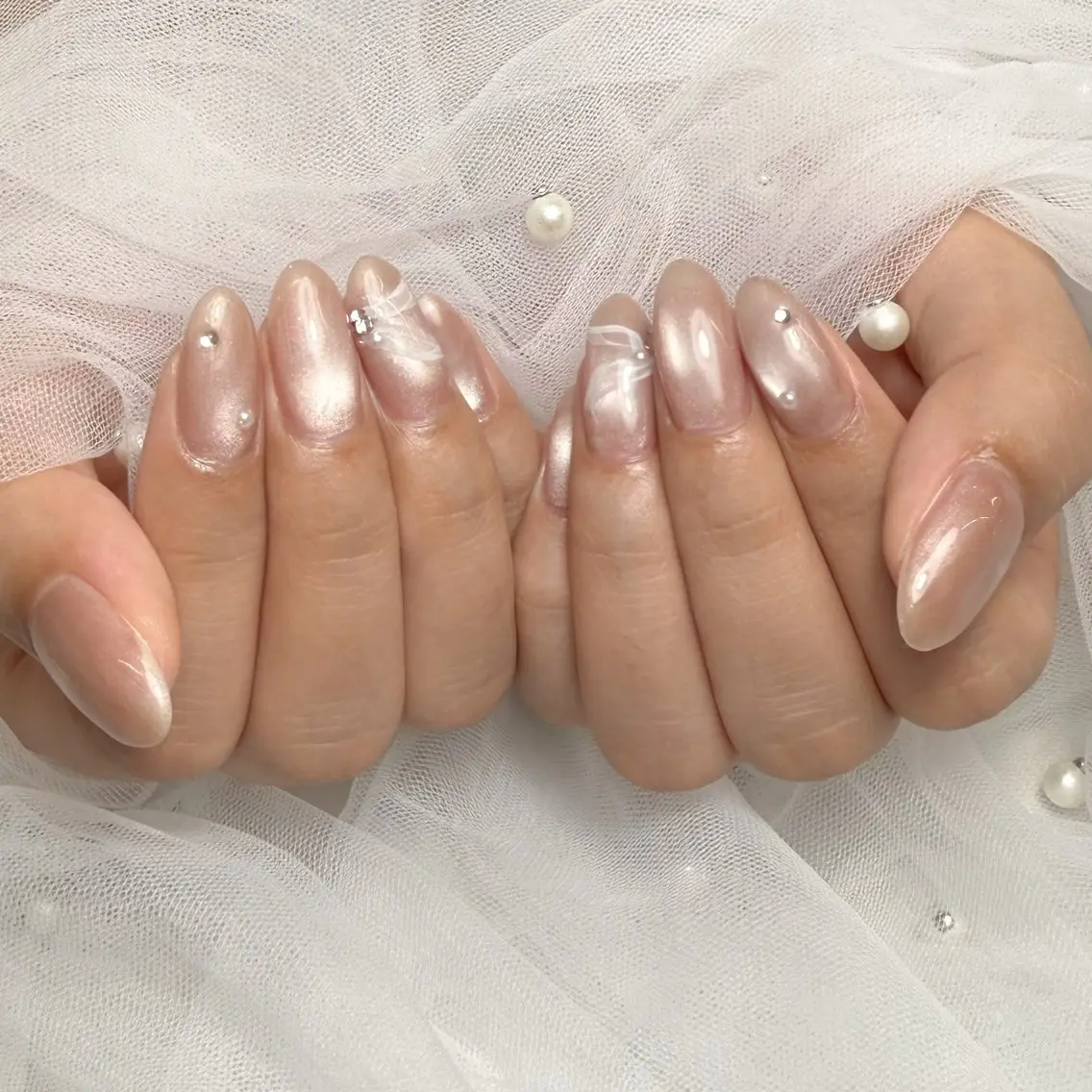 ネイル ハンドネイル mau🩵 堺筋本町nailのネイルデザイン