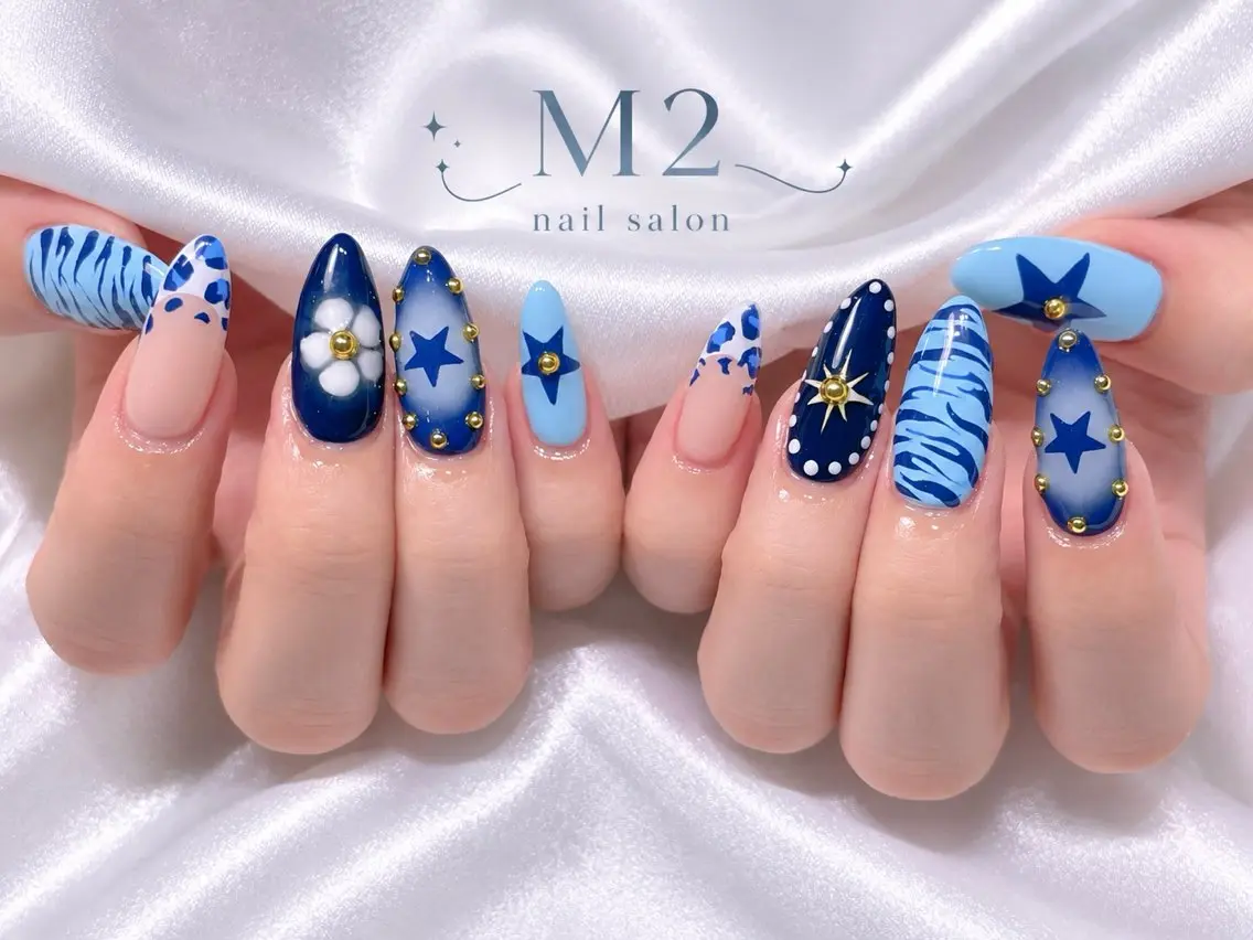 ネイル ハンドネイル 長さだし専門店 M2 rikaのネイルデザイン