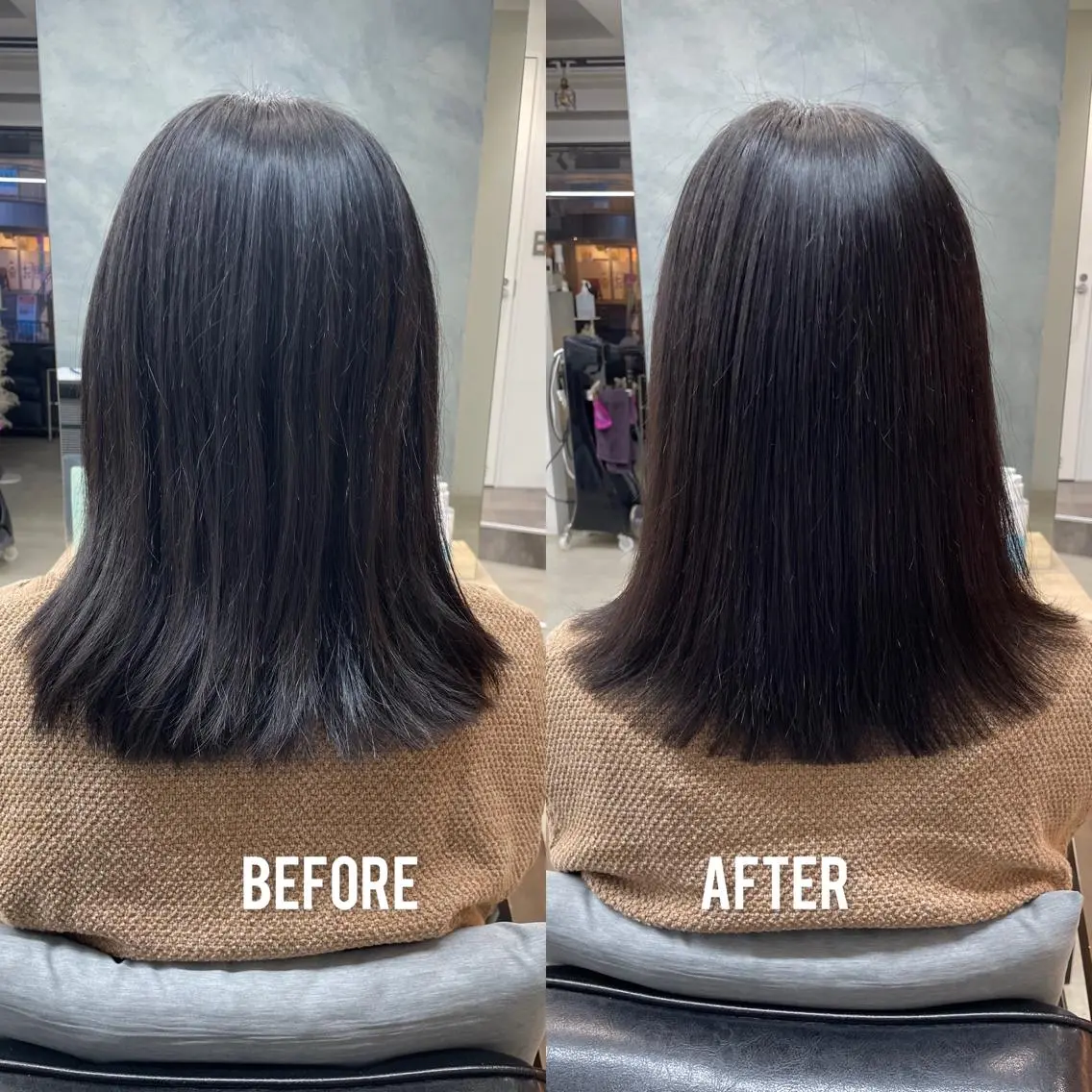 セミロング 黒田 優衣のヘアスタイル