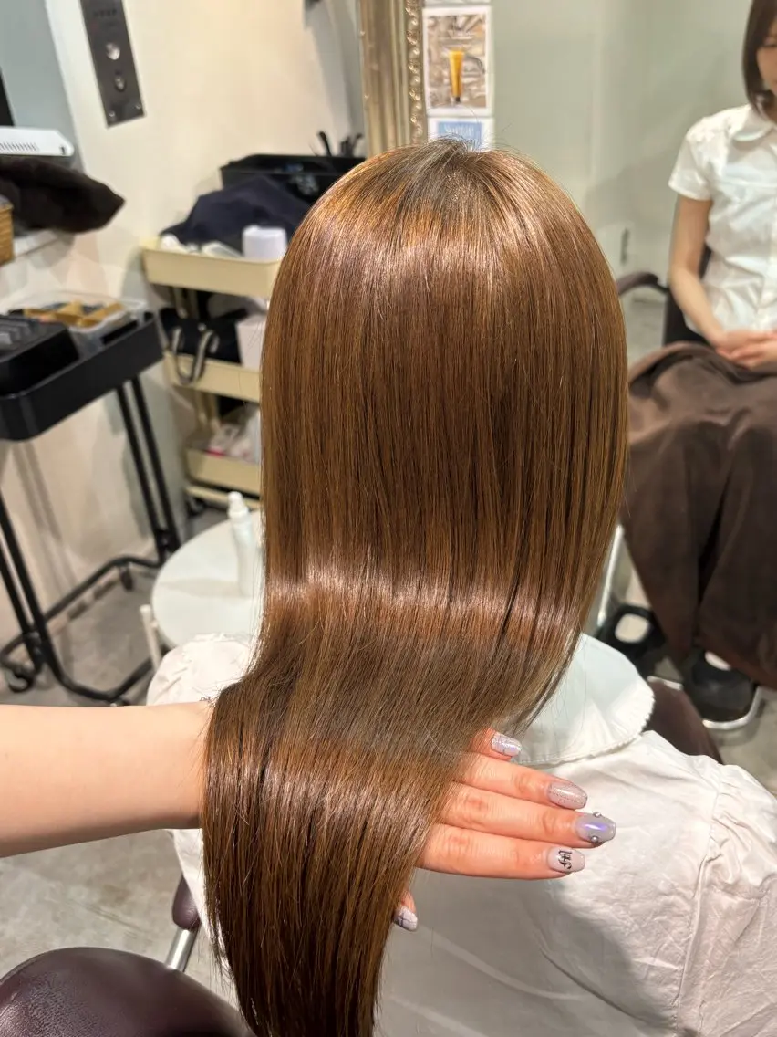 ロング トリートメント カット✂︎ジャケ写 ネイル🦋mire-のヘアスタイル