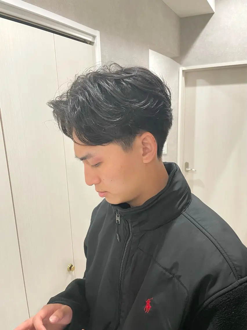 ショート パーマ メンズ カット パーマ 【東北メンズヘア1 位受賞🥇】本間祐太のヘアスタイル