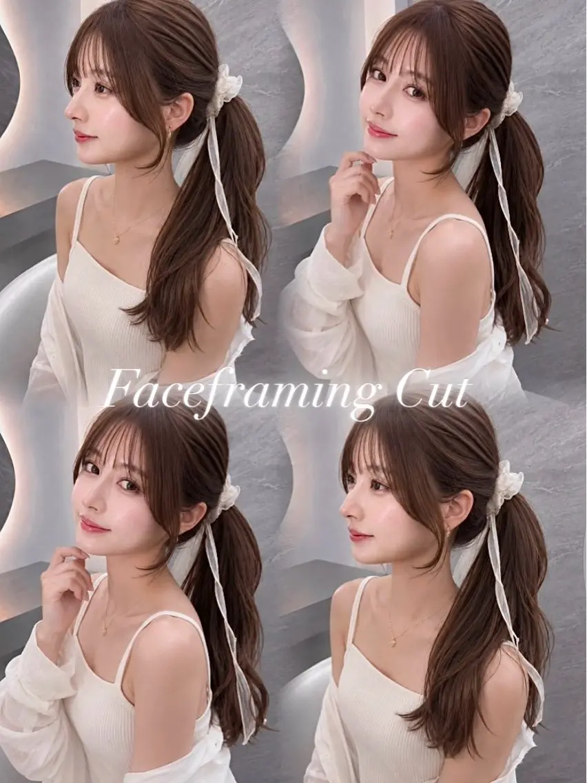 セミロング カラー ヘアアレンジ 黒髪 ブルーカラー ブルーブラック ブラウンカラー 透明感カラー カット ヘアカラー 🤍kana韓国ヘア 艶髪カラー特化🤍のヘアスタイル