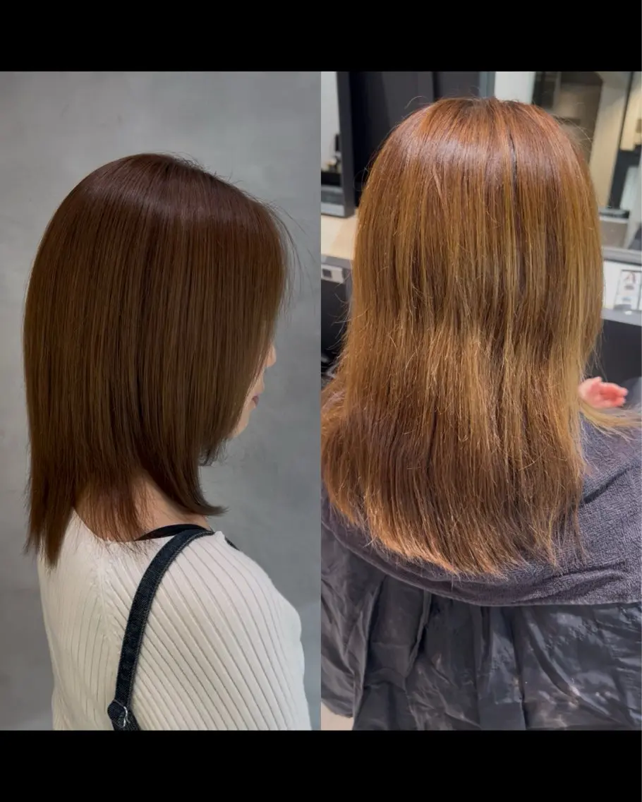 ミディアム カラー wool TOKYO ありさのヘアスタイル