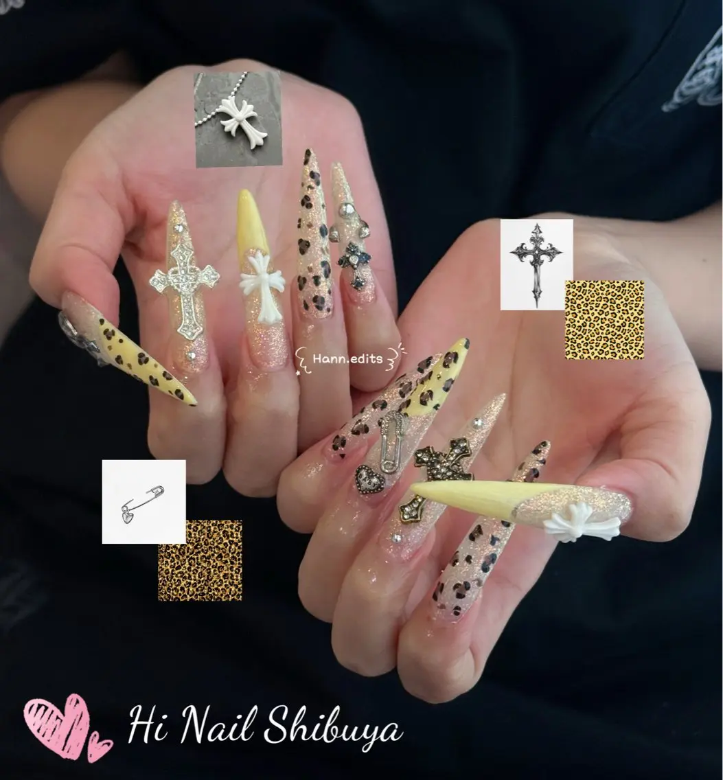 ロング ロング ハンドネイル Hi beauty 渋谷のネイルデザイン