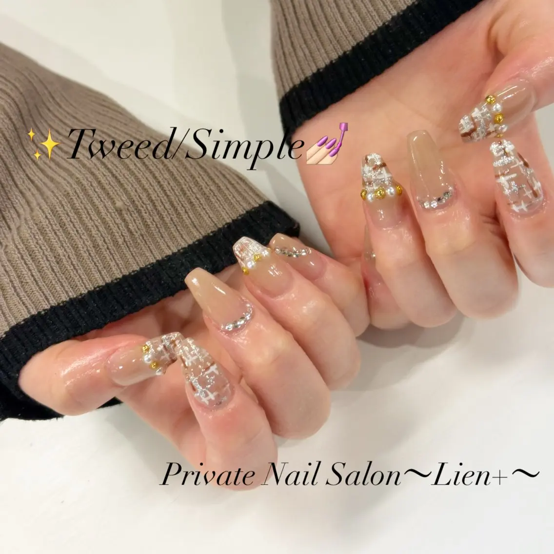 ネイル ハンドネイル Lien+. KANA.神戸市北区のネイルデザイン