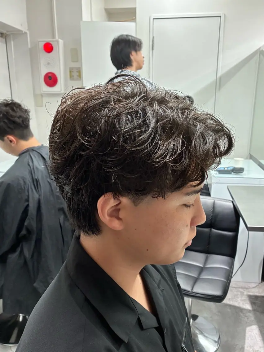 ショート パーマ メンズ メンズパーマ カット パーマ トリートメント ヘアセット 💈メンズパーマ特化 💈颯太のヘアスタイル