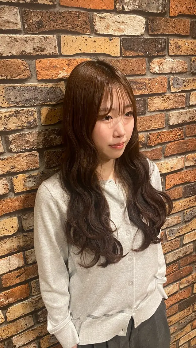 ロング トリートメント 💎ツヤ髪ストレート カラー💎かのんのヘアスタイル