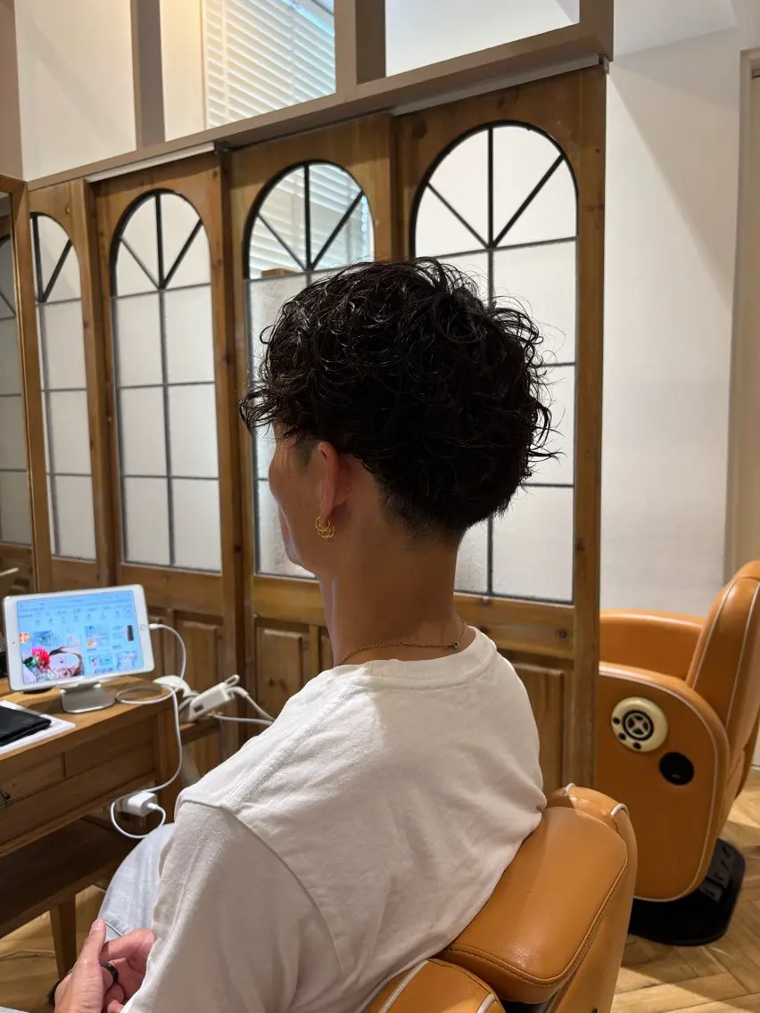 パーマ メンズ メンズパーマ スパイラルパーマ カット パーマ きづな 🌷のヘアスタイル