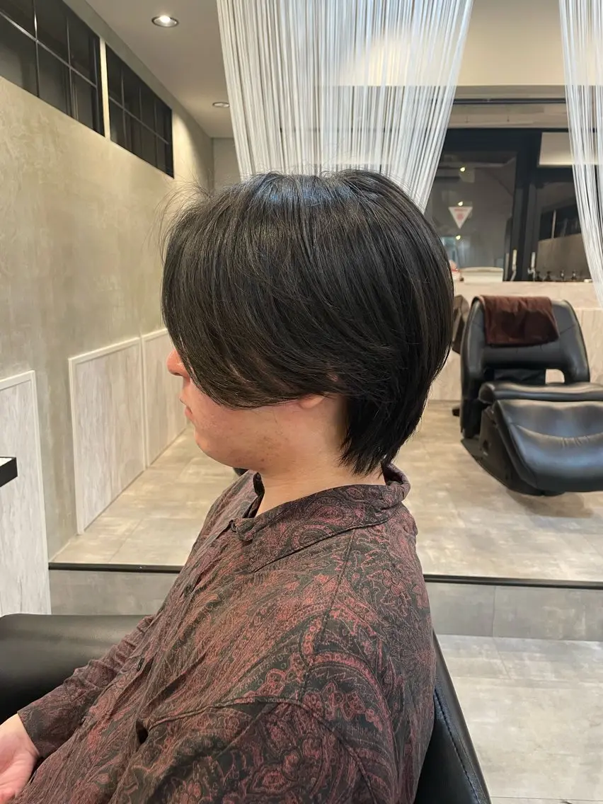 パーマ メンズ メンズウルフカット ウルフカット カット ニュアンスカラー🫧 加納のヘアスタイル