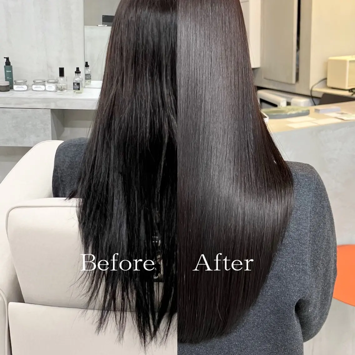 ロング カット トリートメント ヘッドスパ カット無料/髪質改善 髪質根本改善/艶髪のヘアスタイル