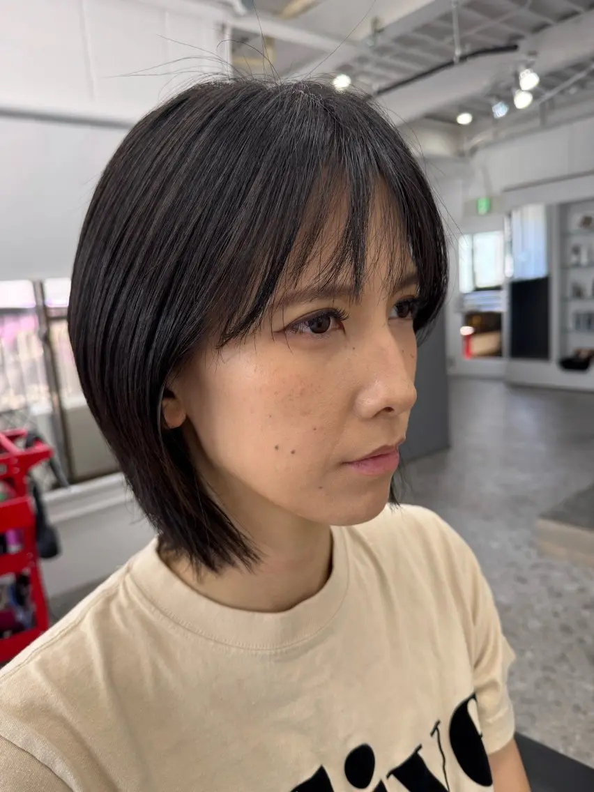 ミディアム 箕面☆髪質改善☆安田 聡志のヘアスタイル
