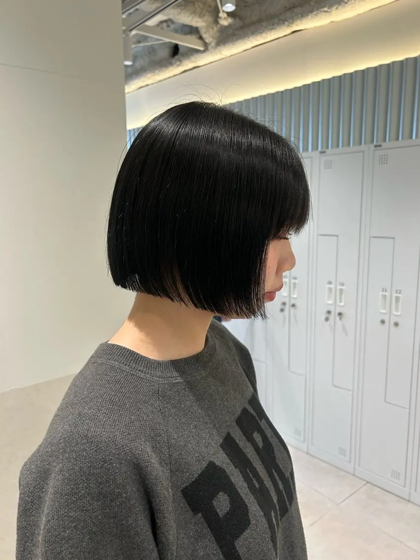 ショート 🫒オリーブ/透け感 レイヤー🌿モエカのヘアスタイル