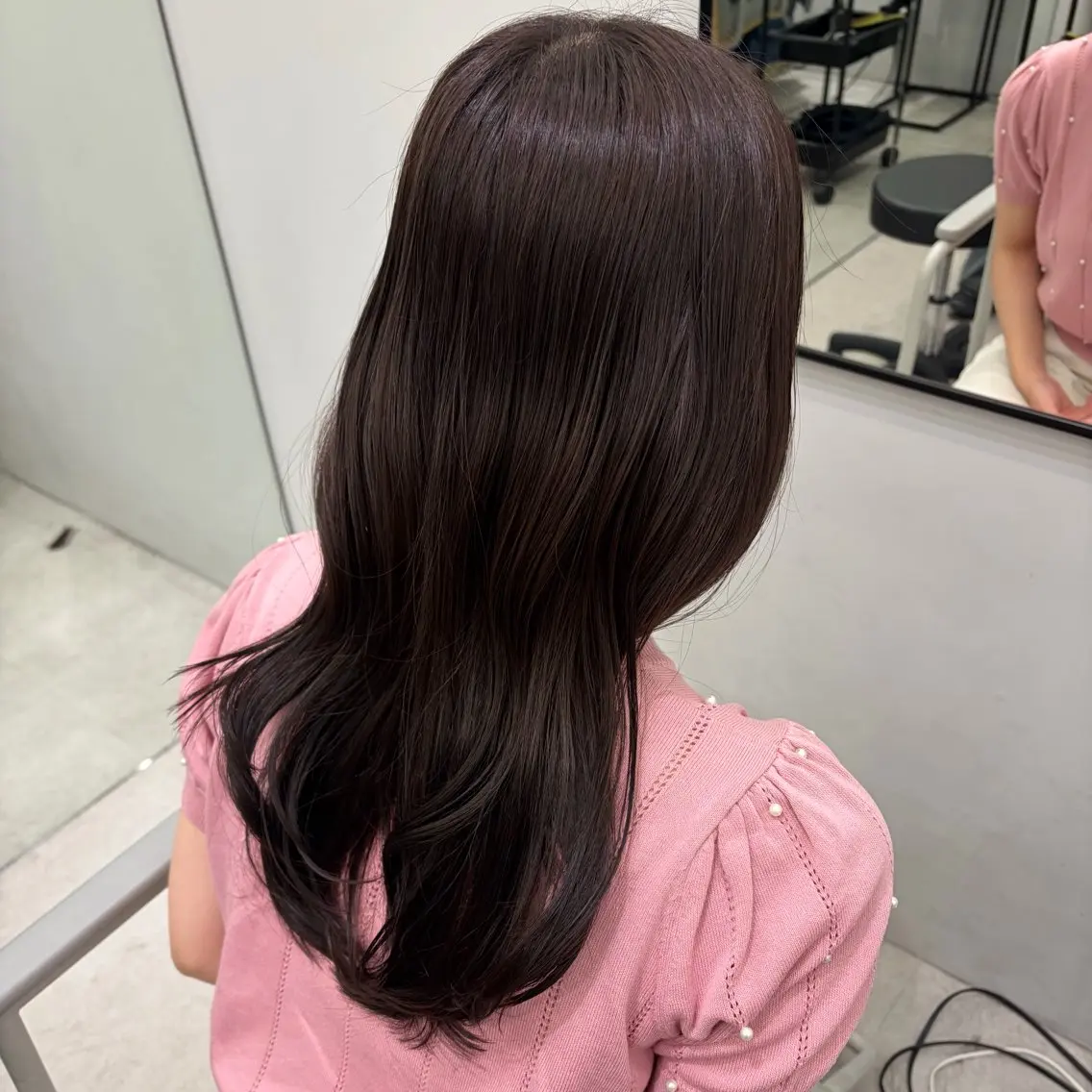 ミディアム カラー ブラウンカラー ショコラブラウン カット ヘアカラー トリートメント joule 藤原沙綾のヘアスタイル