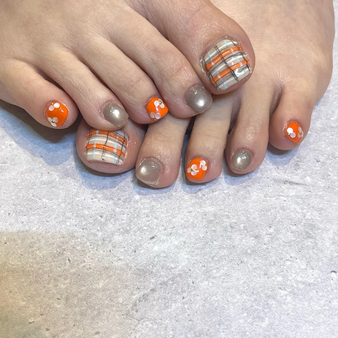 ネイル フットネイル 楓花 🌸のネイルデザイン