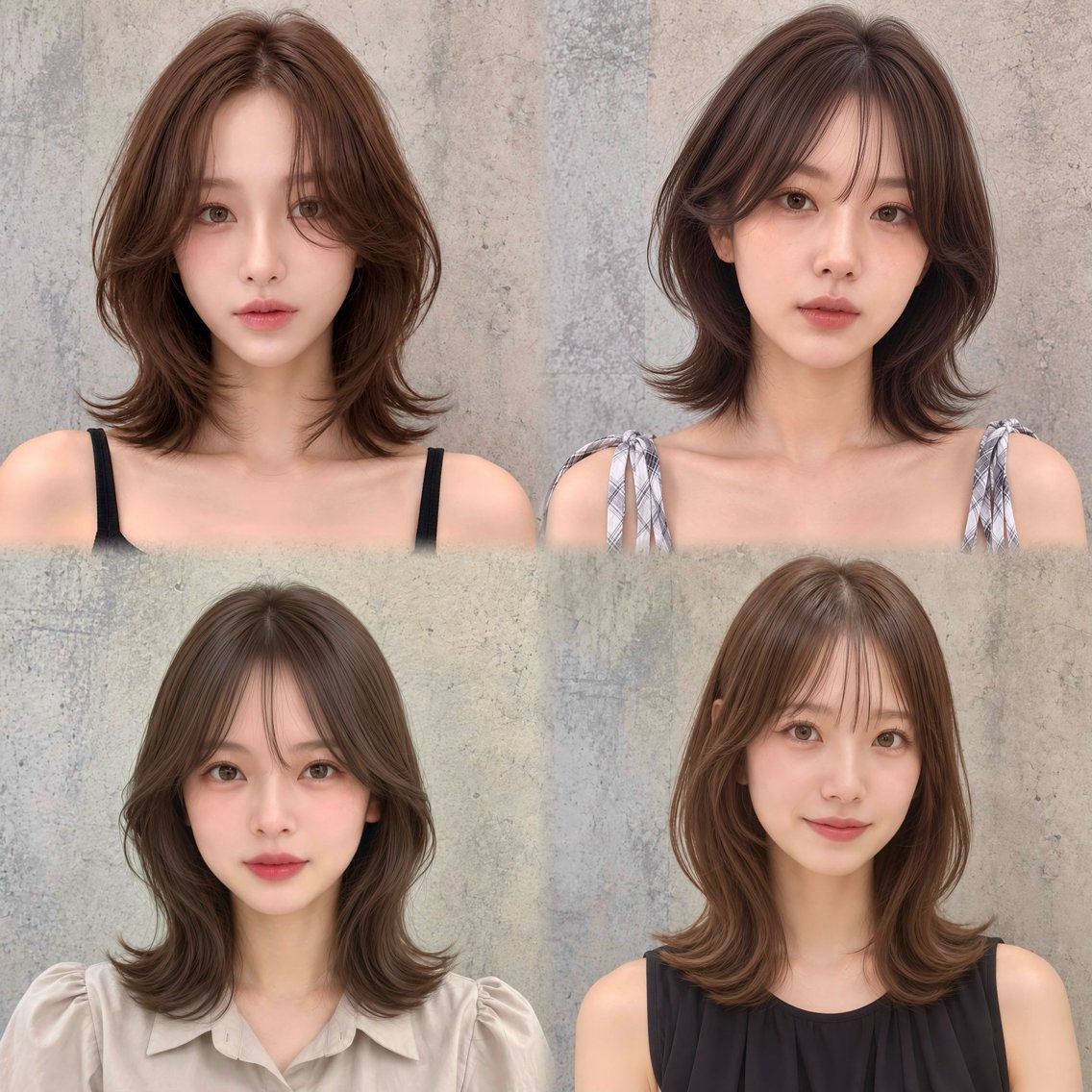 ミディアム カラー ボブ 髪質改善 レイヤーカット カット ヘアカラー トリートメント 💎小顔前髪＆髪質 改善カラー💎片桐のヘアスタイル