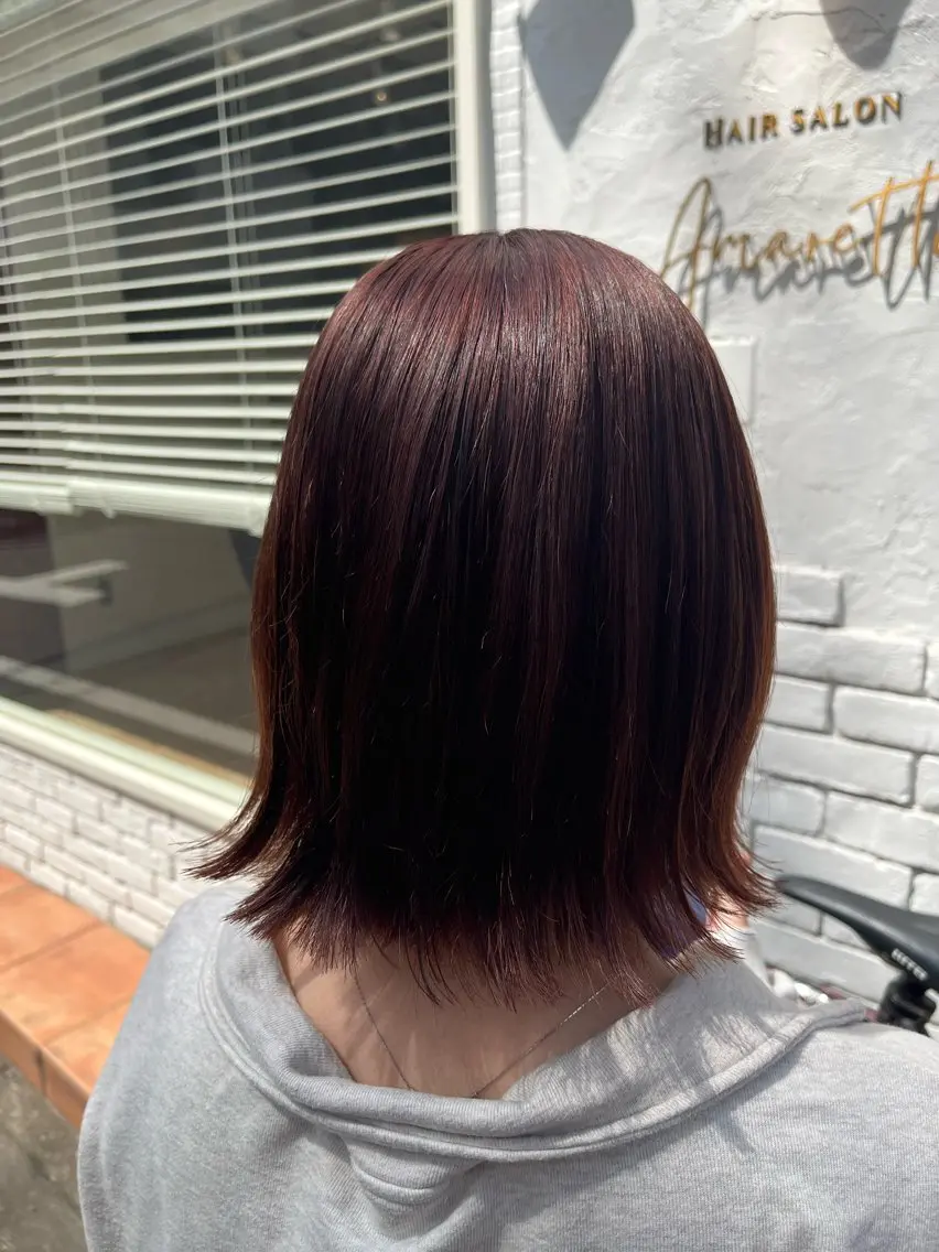 ミディアム カラー ベージュカラー ピンクカラー ピンクベージュ カット ヘアカラー トリートメント 🌈透明感カラー🌈 🌟吉田祐介🌟のヘアスタイル
