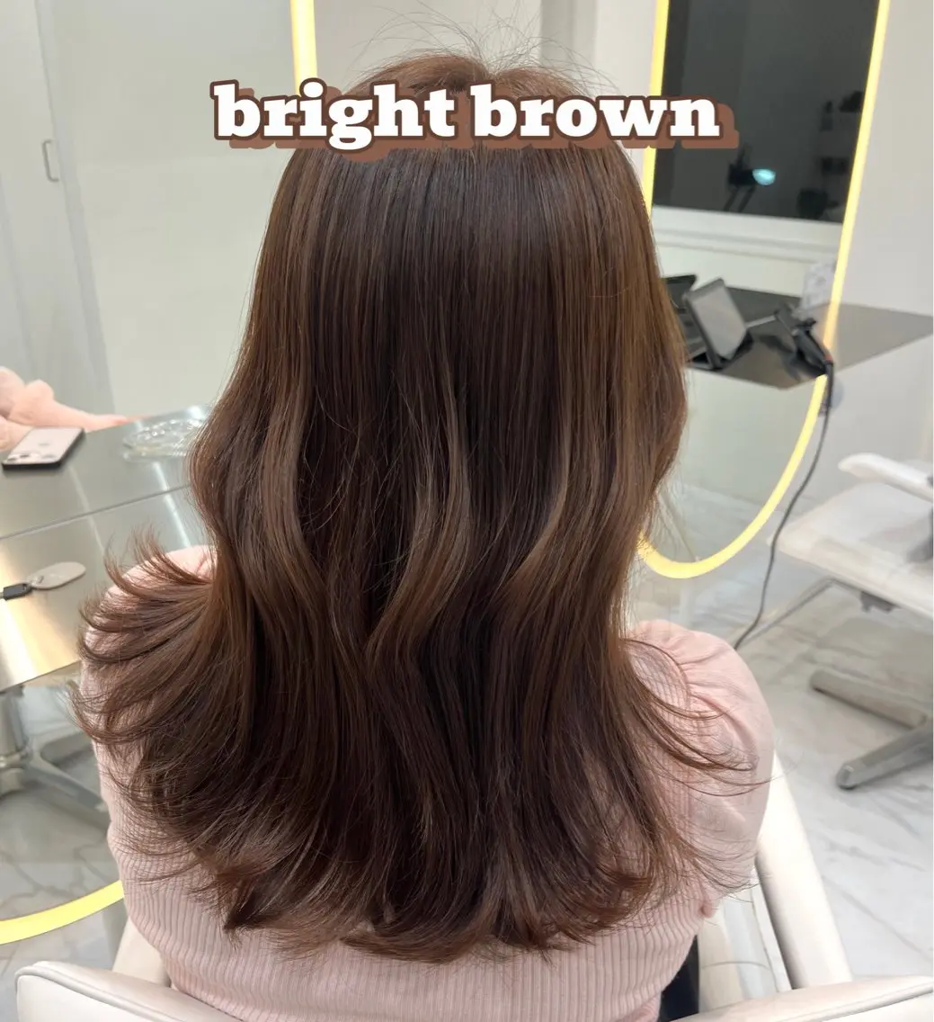 ミディアム カラー ブラウンカラー シノダ タイシュウのヘアスタイル