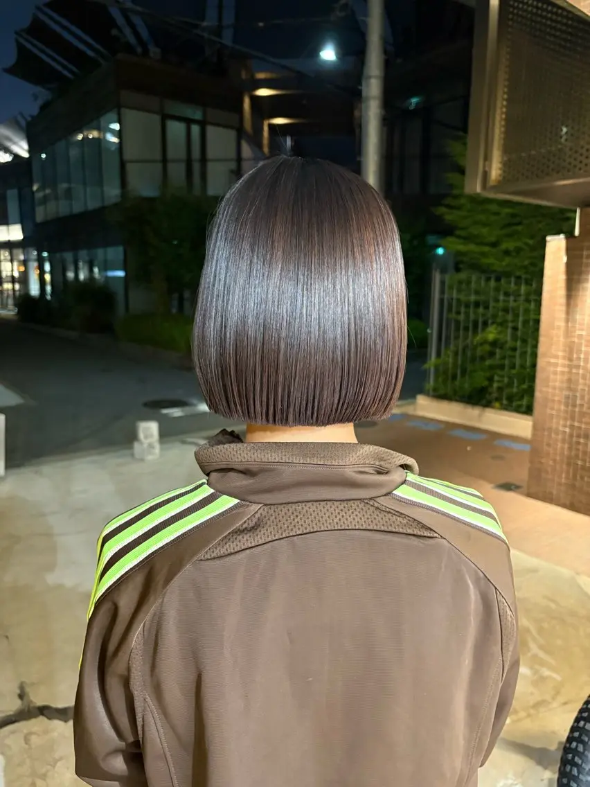 ショート 縮毛矯正 トリートメント ヘッドスパ ヘアセット 似合わせボブ✨️ RIEのヘアスタイル