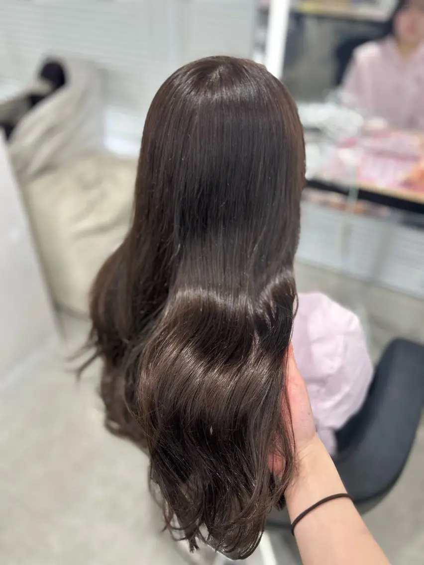 【🎀6月限定🎀】💍透明感ワンカラー💍➕メンテナンスカット➕髪質改善TR➕炭酸sp🫧の写真