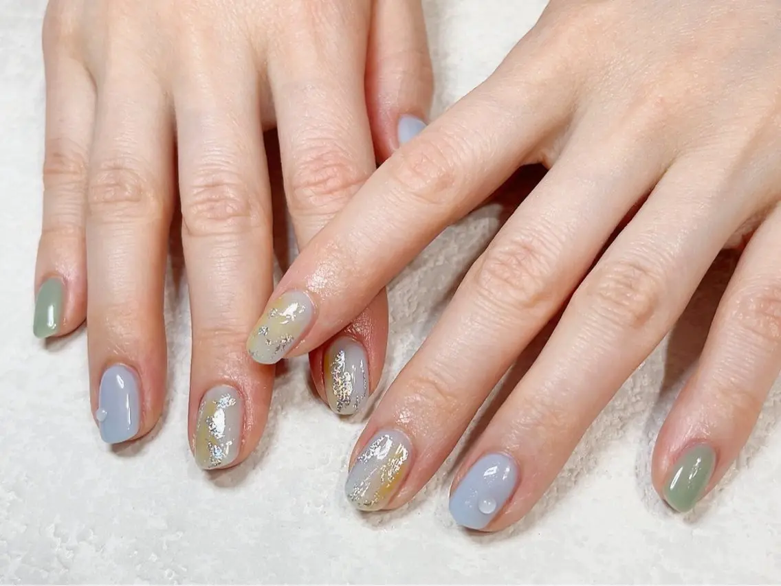 ネイル ジェルネイル メンズネイル パラジェル ワンホンネイル ブライダルネイル kiki nail たまプラーザのネイルデザイン