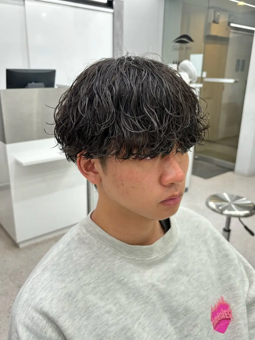 パーマ メンズ カット パーマ 🍐シャドウパーマ メンズ特化/守岡🍐のヘアスタイル