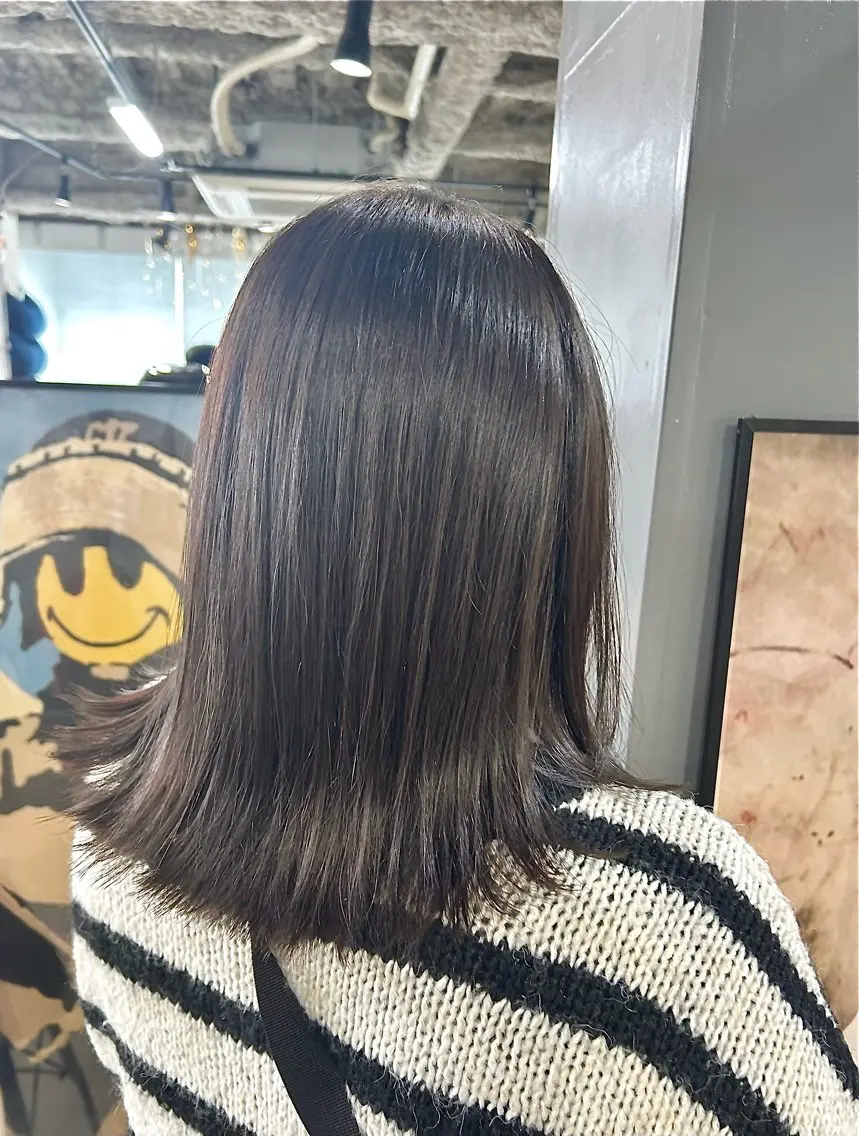 ミディアム わかばやし ゆうこのヘアスタイル