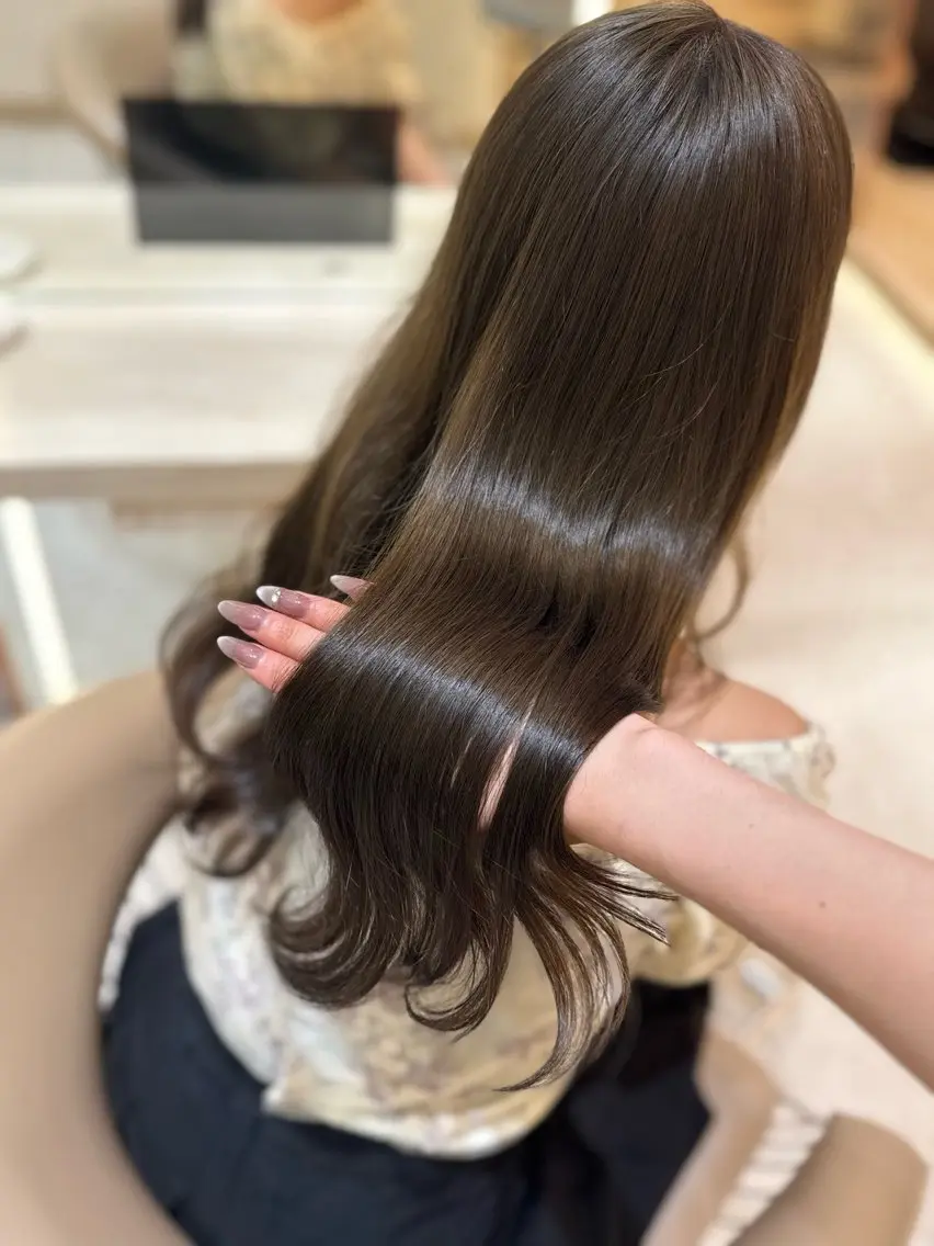 セミロング ヘアカラー トリートメント ヘッドスパ ヘアセット ホノカ🫧 モデル募集のヘアスタイル