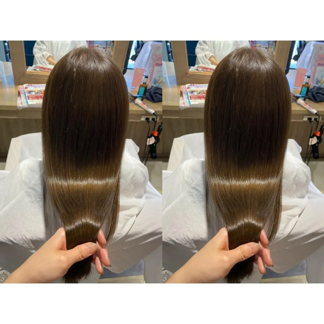 カラー ベージュカラー カット ヘアカラー トリートメント 🩵盛れる顔周りヘア EMI🩵のヘアスタイル