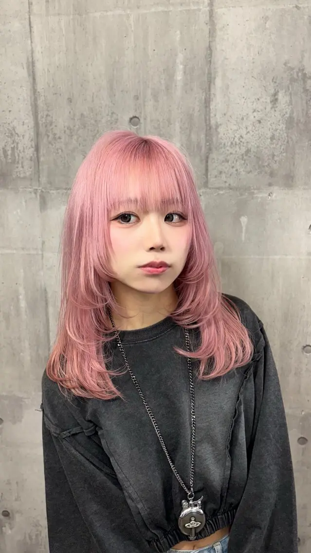 カット+ブリーチオンカラー+トリートメント(aujuaトリートメント+1100円で可)の写真