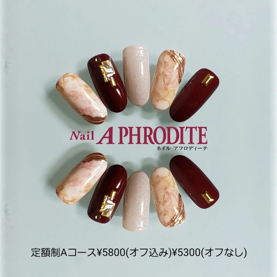 ネイル 持ち込み ニュアンスネイル ハンドネイル Nail  Aphroditeのネイルデザイン